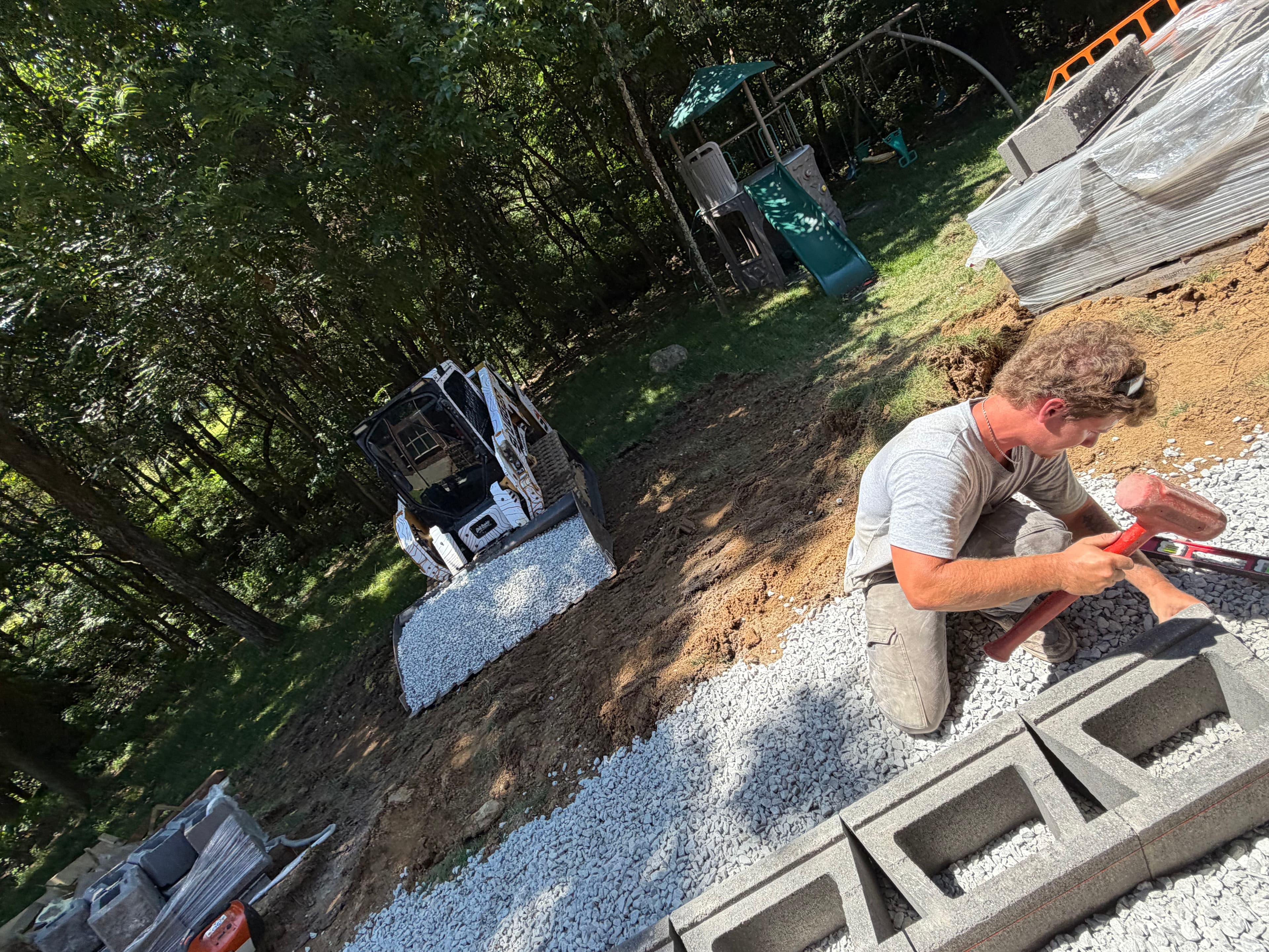 Project Retaining Wall Built Right From the Ground Up image