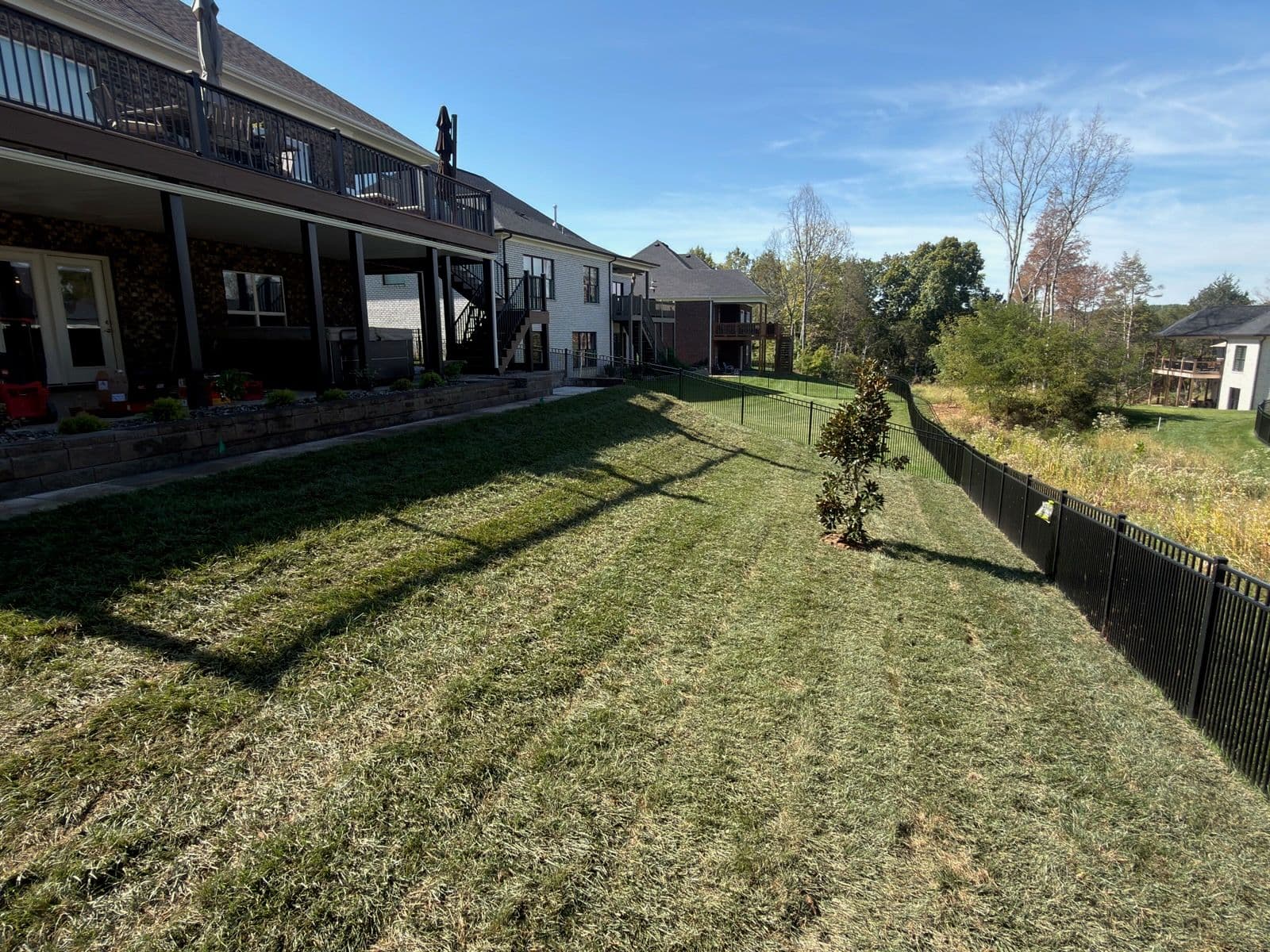 Regrading and Fresh Sod Installation image