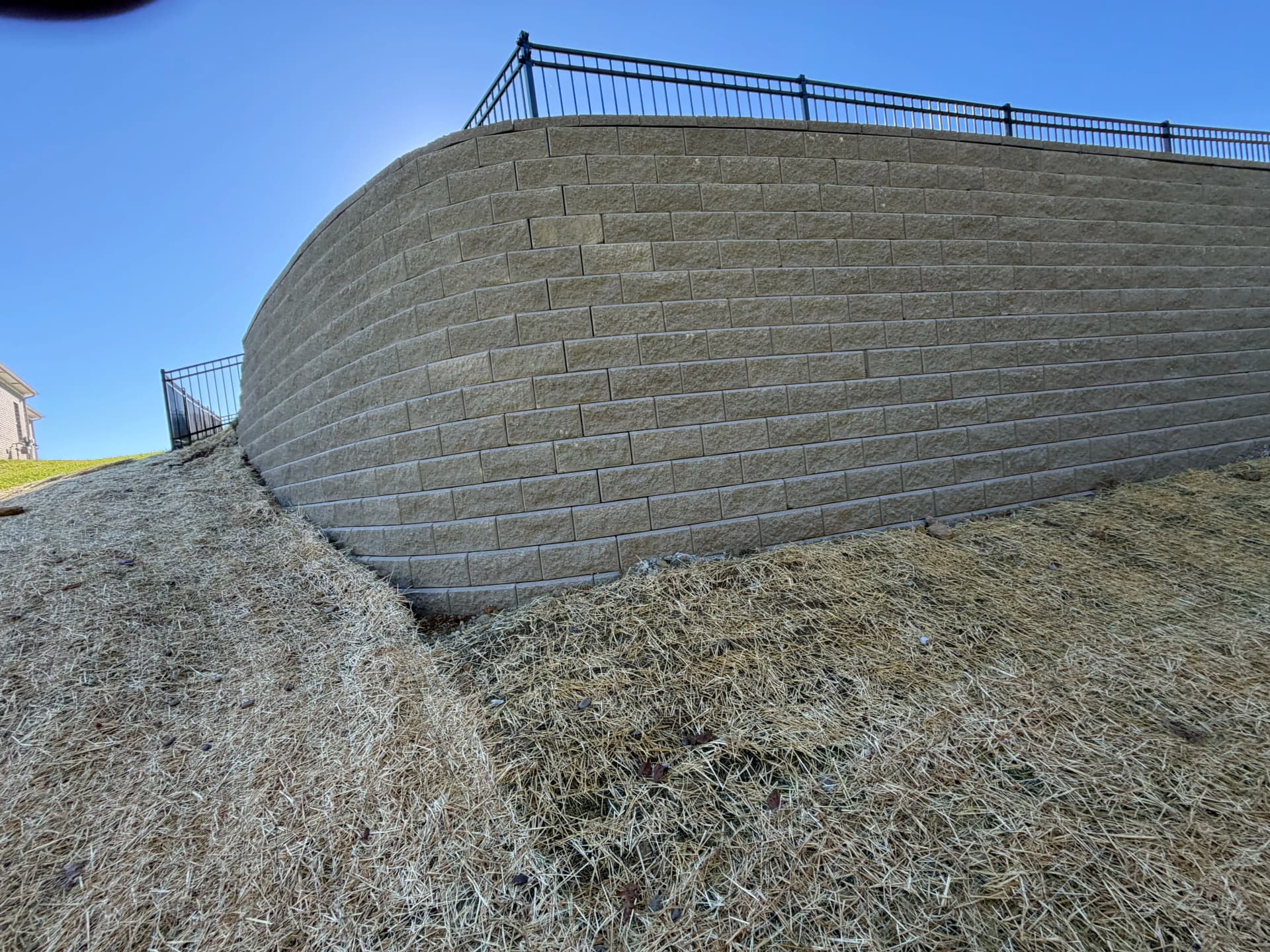 Gallery photos for Big Block Retaining Wall Turns a Sloped Backyard Into Usable Space: Image #6