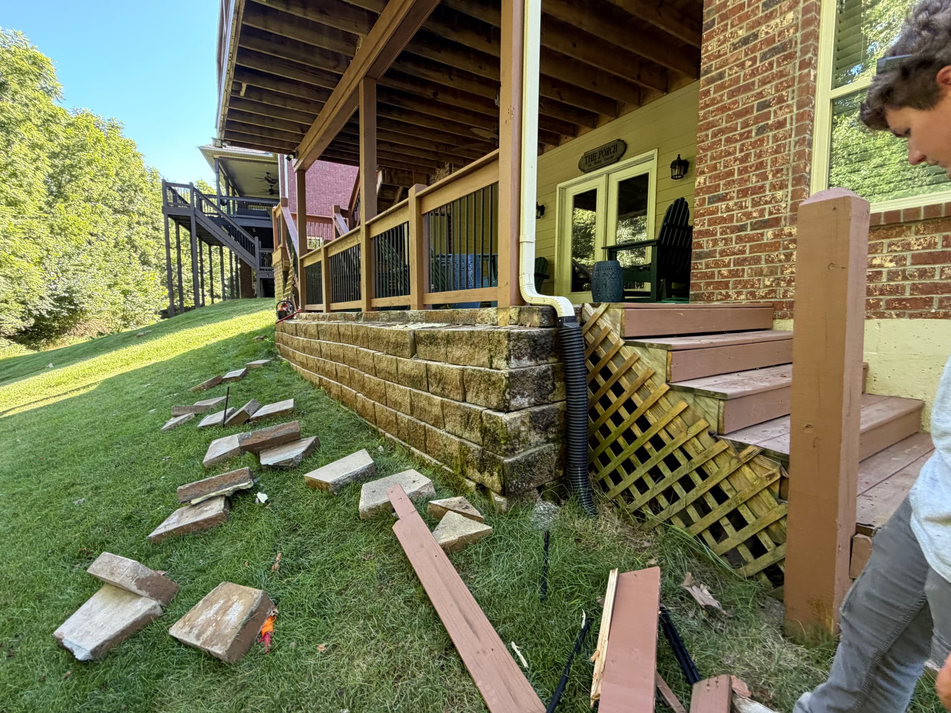 Gallery photos for Retaining Wall Replacement With Steps and Decorative Rock: Image #6
